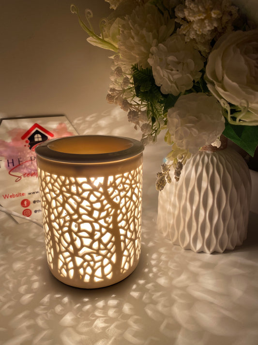 TREE SILHOUETTE ELECTRIC OIL BURNER